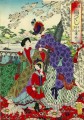 Mujeres japonesas con ropa de estilo occidental Toyohara Chikanobu